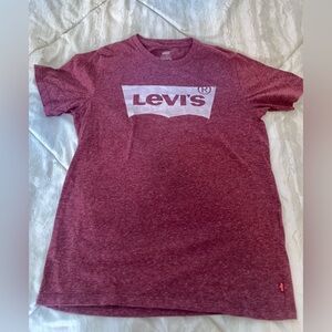 Levi's Red Short Sleeve Tee Classic Crew Neck